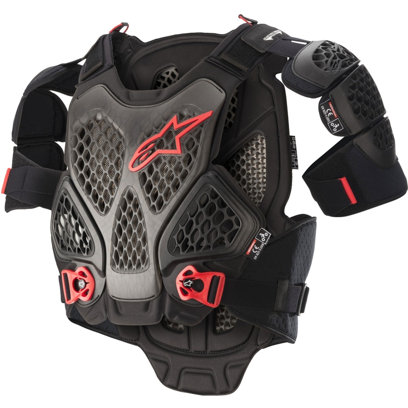 Protettore per il corpo Alpinestars A-6 nero-antracite-rosso