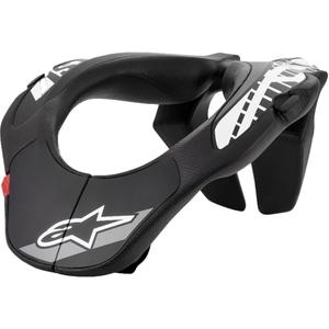 Protezione per il collo per bambini Alpinestars Neck Support Youth nero-bianco