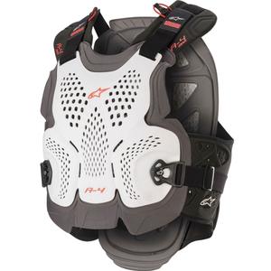 Protezione toracica Alpinestars A-4 MAX bianco-antracite-rosso