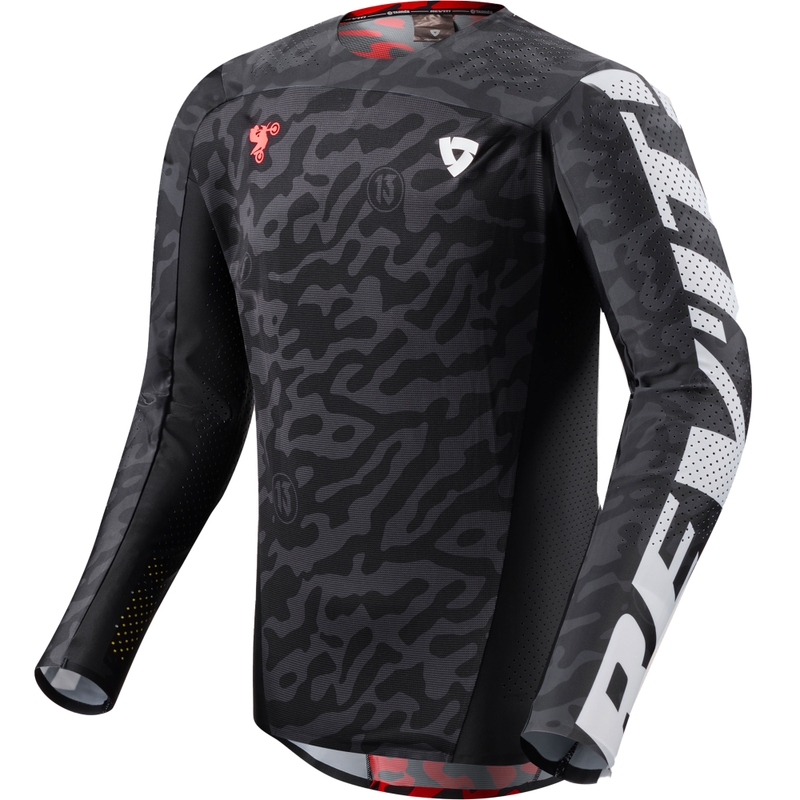 Maglia da motocross Revit Thirteen nera