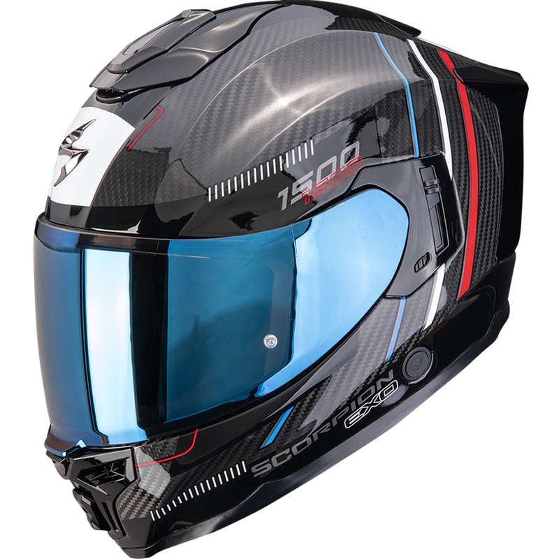 Casco integrale da moto Scorpion EXO-1500 Carbon Air Zity nero-rosso-blu