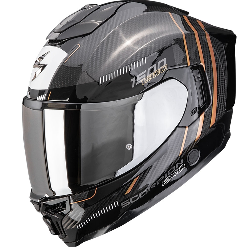 Casco integrale da moto Scorpion EXO-1500 Carbon Air Zity nero-rame