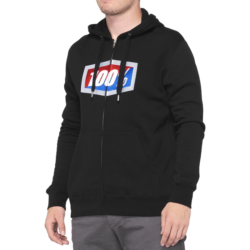 Felpa 100% - USA UFFICIALE nera
