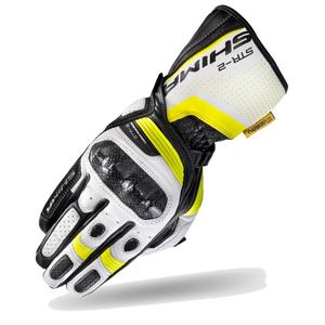 Guanti Shima STR-2 nero-bianco-giallo fluo