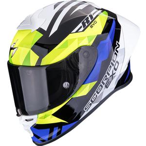 Casco integrale da moto Scorpion EXO-R1 EVO II Air Valere nero-blu-giallo fluo
