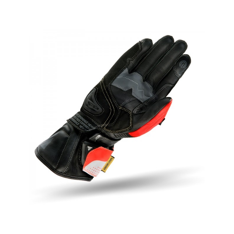 Guanti Shima STR-2 nero-bianco-rosso fluo