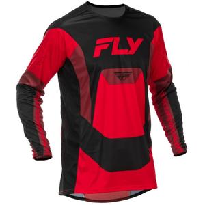Maglia da motocross FLY Racing Lite nera-rossa II