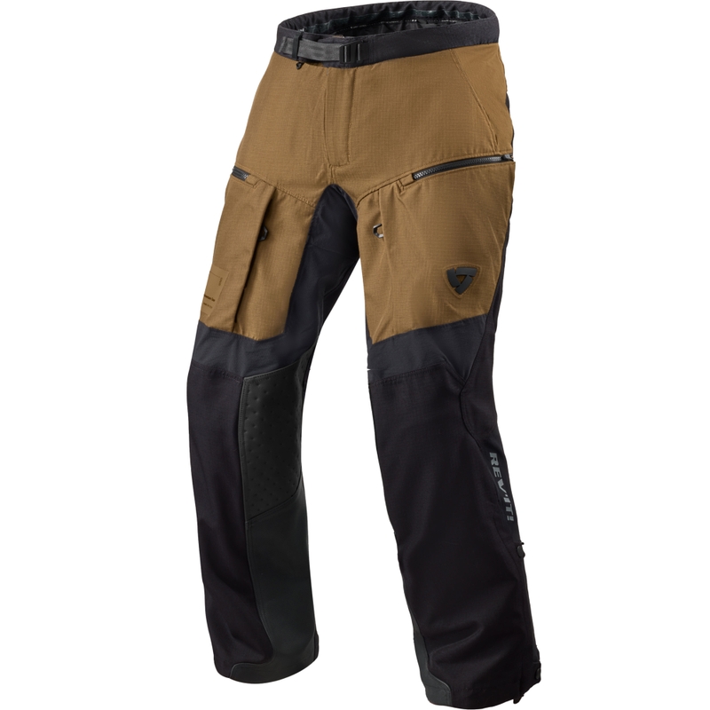 Pantaloncini da moto Revit Continent 2 marrone-nero