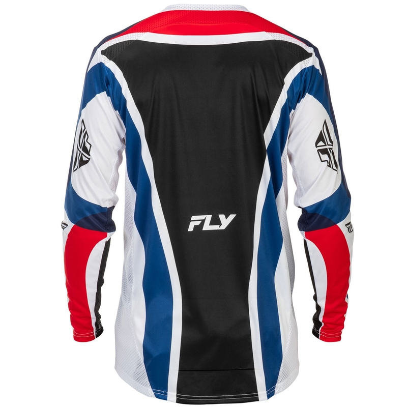 Maglia da motocross FLY Racing Lite USA rossa-bianca-blu