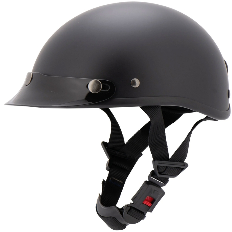 Casco da moto Louis Braincap nero