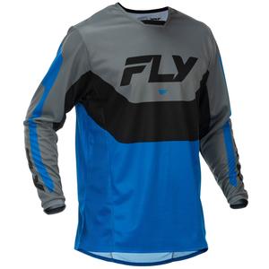 Maglia da motocross FLY Racing Kinetic USA blu-grigio-nero