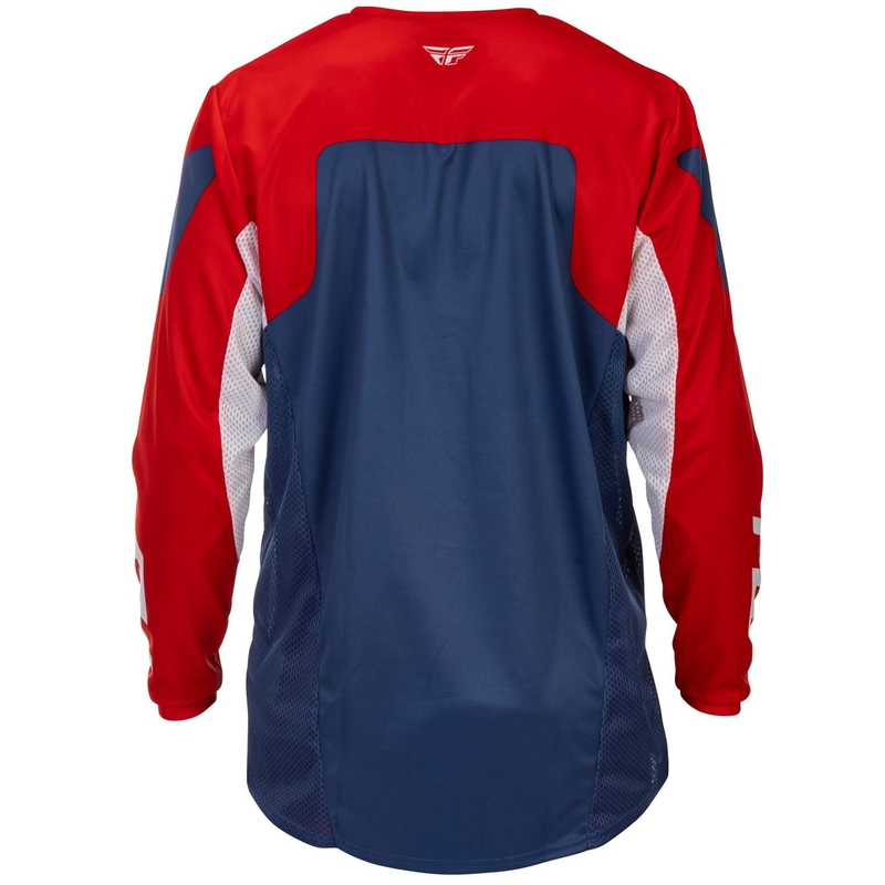 Maglia da motocross FLY Racing Kinetic USA rosso-bianco-blu