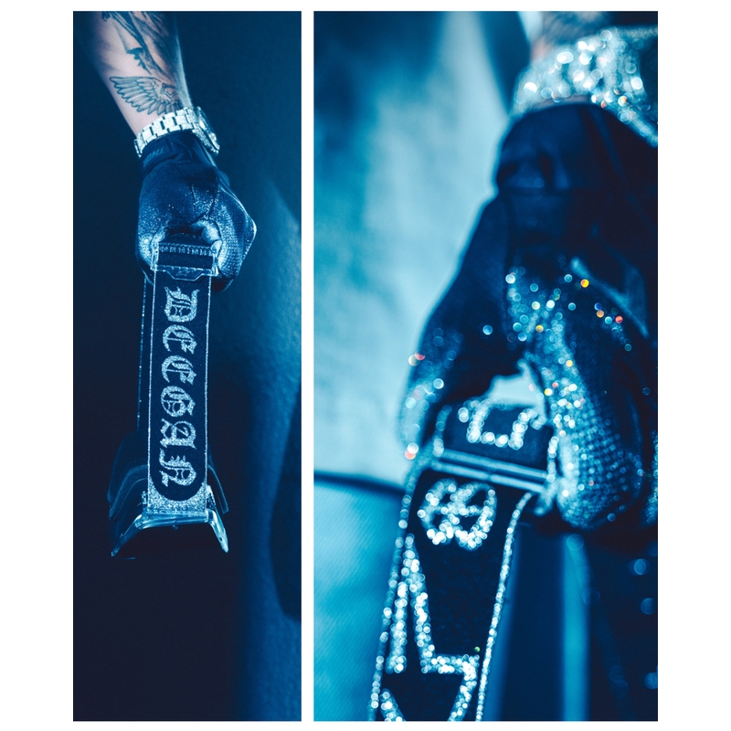 Occhiali da motocross Alpinestars Supertech Vision DNGR38 XXV nero-argento con plexiglass specchiato argento