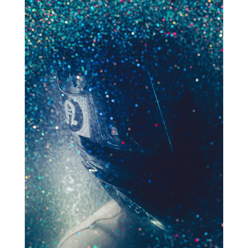 Occhiali da motocross Alpinestars Supertech Vision DNGR38 XXV nero-argento con plexiglass specchiato argento