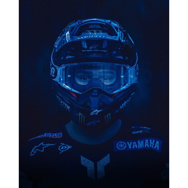 Occhiali da motocross Alpinestars Supertech Vision DNGR38 XXV nero-argento con plexiglass specchiato argento