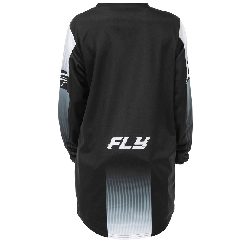 Maglia da motocross per bambini FLY Racing F-16 nera-bianca