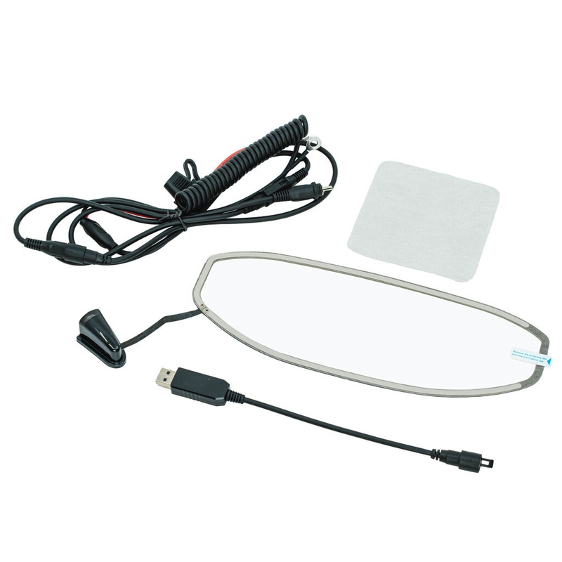 Visiera riscaldata elettricamente per caschi da moto LS2, trasparente