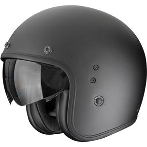 Casco da moto aperto Scorpion Belfast EVO Solid Nero Perla Opaco