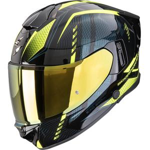 Casco integrale da moto Scorpion EXO-530 Air Theras nero-giallo fluo