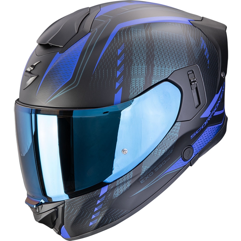 Casco integrale da moto Scorpion EXO-530 Air Theras nero opaco-blu