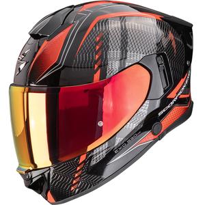 Casco integrale da moto Scorpion EXO-530 Air Theras nero metallizzato-rosso