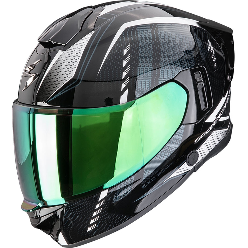 Casco integrale da moto Scorpion EXO-530 Air Theras nero-perla-bianco