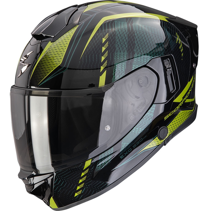 Casco integrale da moto Scorpion EXO-530 Air Theras nero-verde