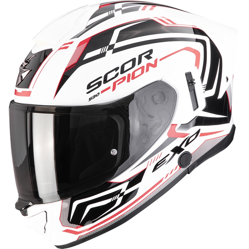 Casco integrale da moto Scorpion EXO-530 Air Slope bianco-nero-rosso