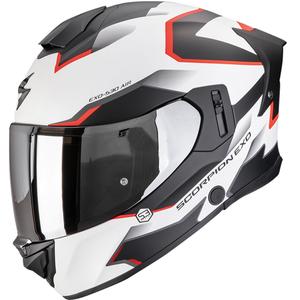 Casco integrale da moto Scorpion EXO-530 Air Clip bianco opaco-nero-rosso