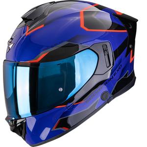 Casco integrale da moto Scorpion EXO-530 Air Clip blu-nero-rosso