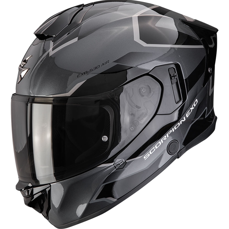 Casco integrale da moto Scorpion EXO-530 Air Clip argento-nero