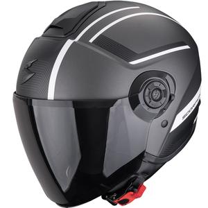 Casco da moto aperto Scorpion EXO-CITY II Cosmos argento opaco-bianco