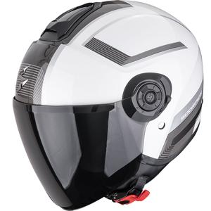Casco da moto aperto Scorpion EXO-CITY II Cosmos bianco perla-argento