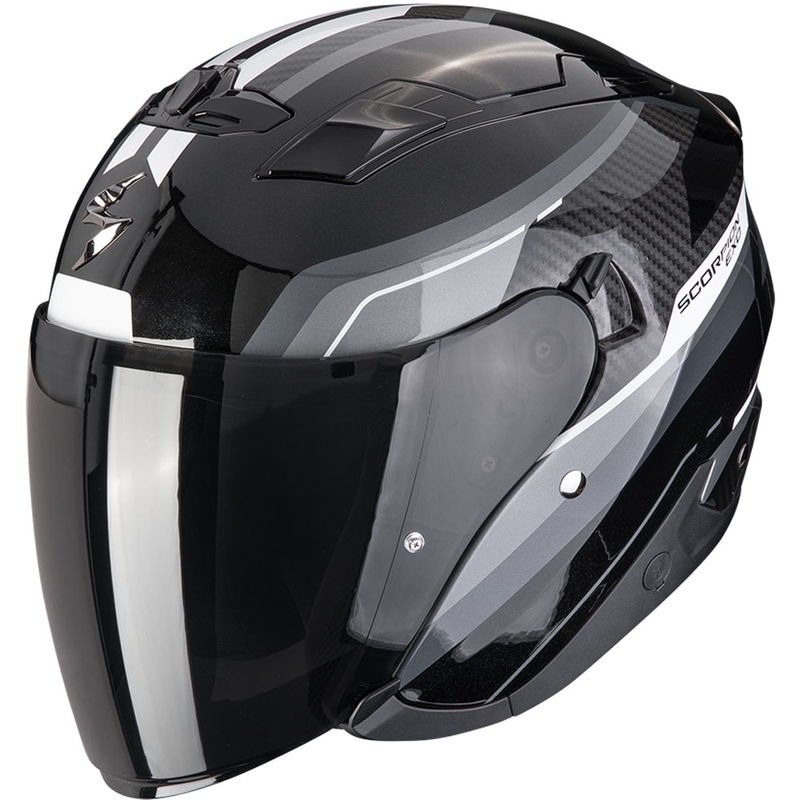 Casco da moto aperto Scorpion EXO-230 Hipe nero-argento