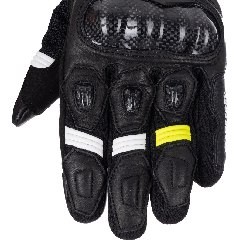 Guanti da moto Oxford RP-4S 3.0 nero-bianco-giallo