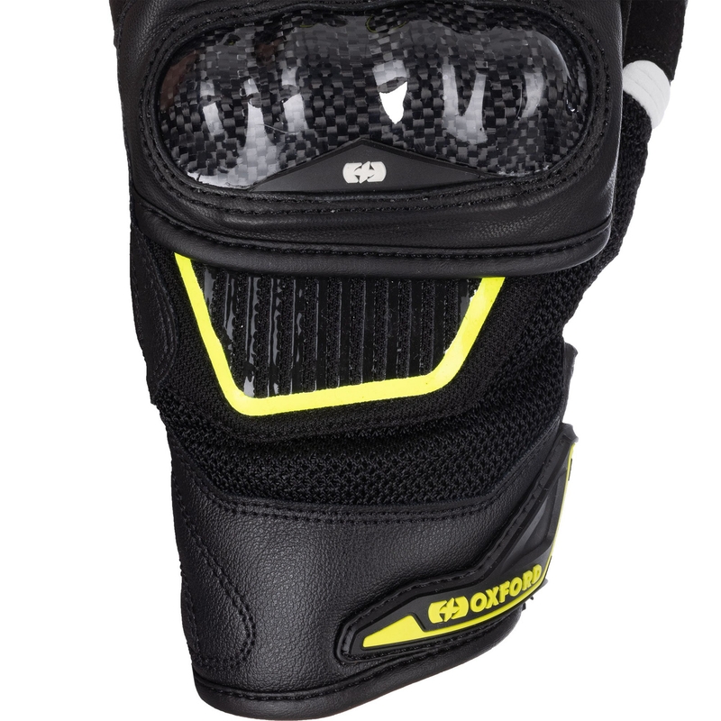 Guanti da moto Oxford RP-4S 3.0 nero-bianco-giallo