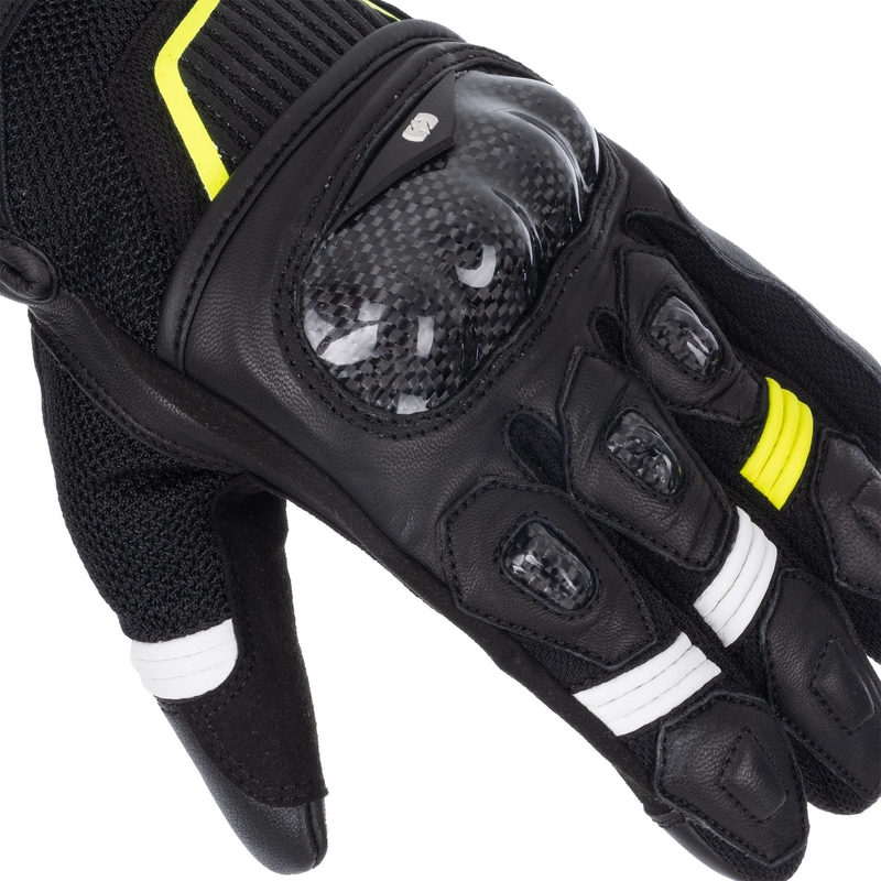 Guanti da moto Oxford RP-4S 3.0 nero-bianco-giallo