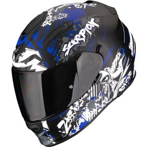 Casco integrale da moto Scorpion EXO-491 Spector nero opaco-blu
