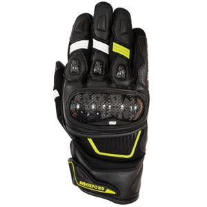 Guanti da moto Oxford RP-4S 3.0 nero-bianco-giallo