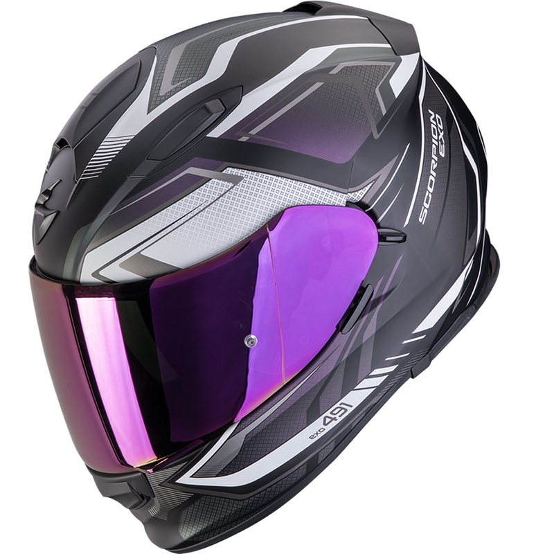 Casco integrale da moto Scorpion EXO-491 Zumo nero opaco camaleonte