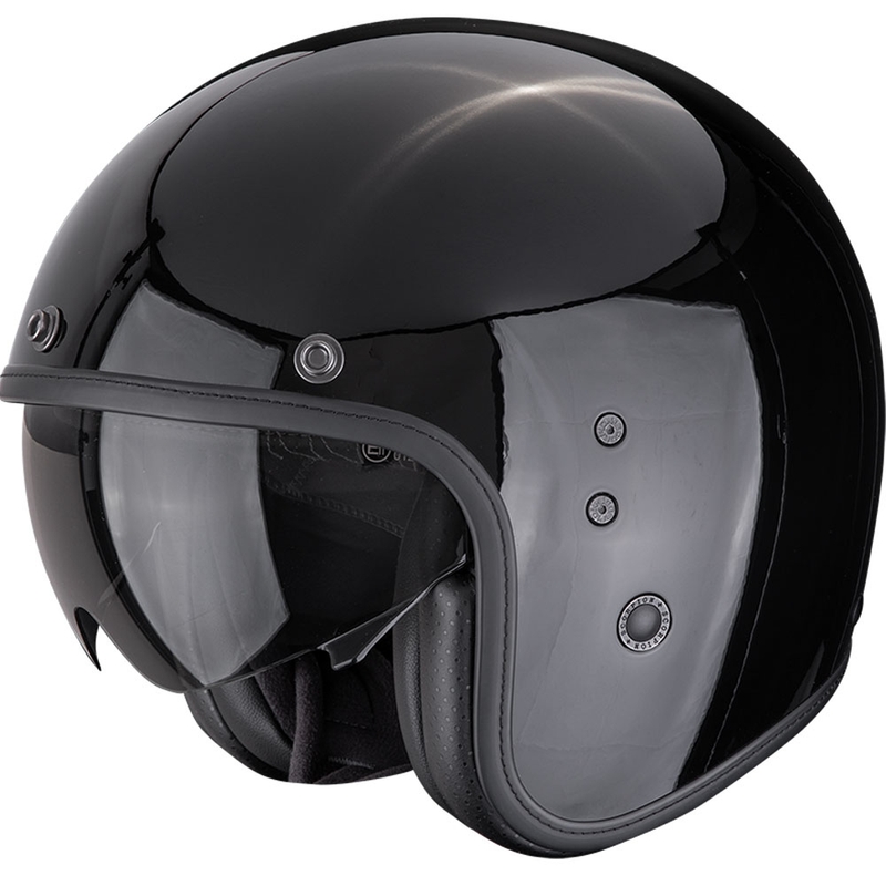 Casco da moto aperto Scorpion Belfast EVO Solid Nero