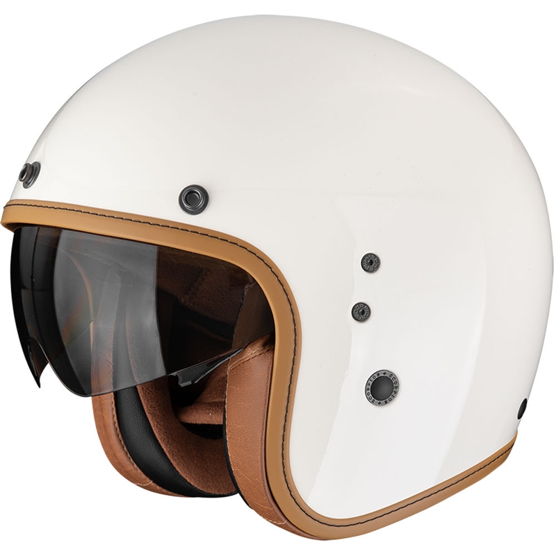 Casco da moto aperto Scorpion Belfast EVO Luxe Crema