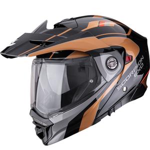 Casco da moto enduro Scorpion ADX-2 Kamps nero-rame