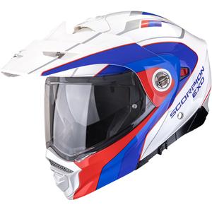 Casco da moto enduro Scorpion ADX-2 Kamps bianco-rosso-blu