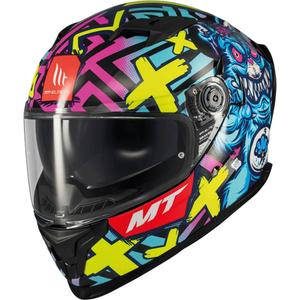 Casco integrale da moto MT Braker SV Crazy Teddy multicolor