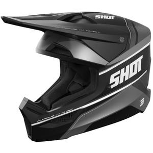 Casco da motocross Shot Furious Dust nero opaco