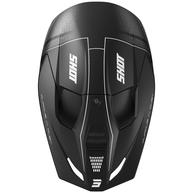 Casco da motocross Shot Furious Dust nero opaco