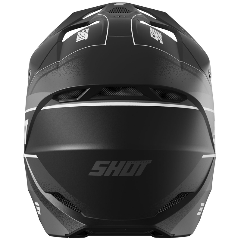 Casco da motocross Shot Furious Dust nero opaco