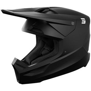 Casco da motocross Shot Furious Solid nero opaco