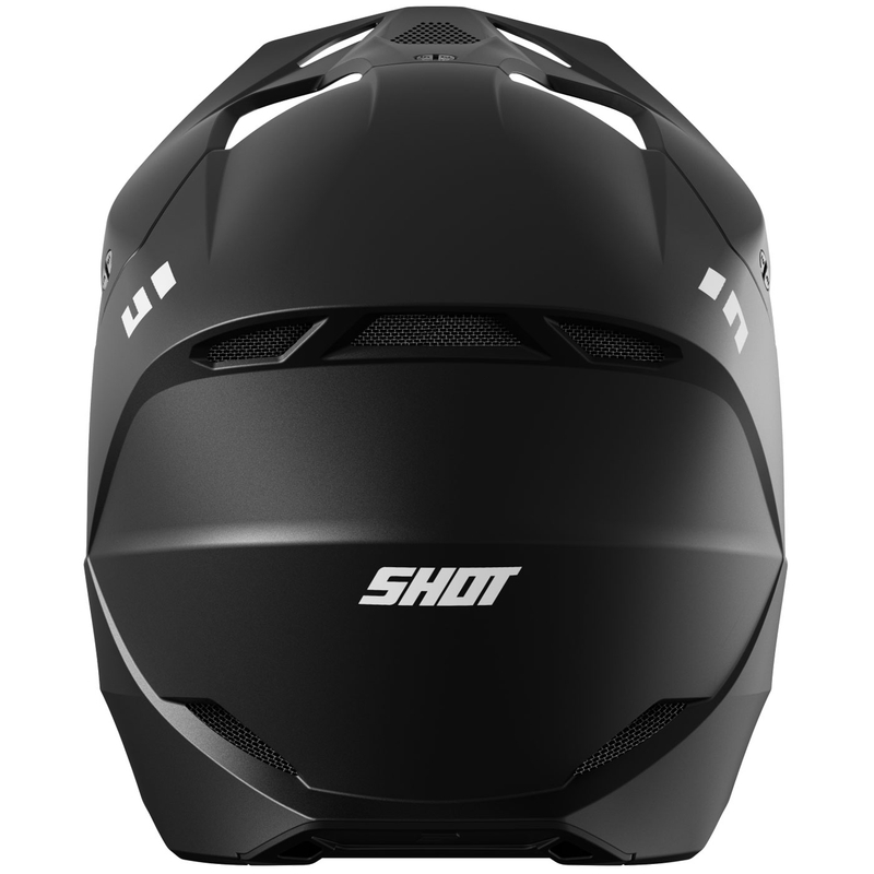 Casco da motocross Shot Furious Solid nero opaco